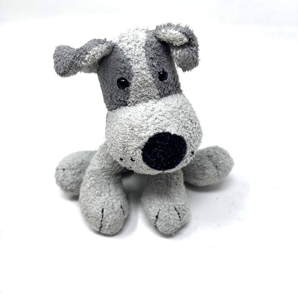 Russ Luv Pets Dog Plush‎ Sergio Gray Puppy 5" Mini Sensory Beanie Toy
